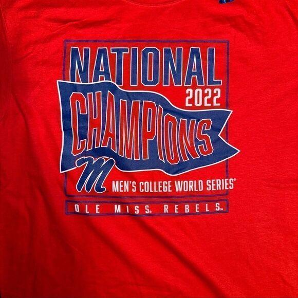 2022 Ole Miss Men’s World Series T-Shirt - Picture 2 of 5